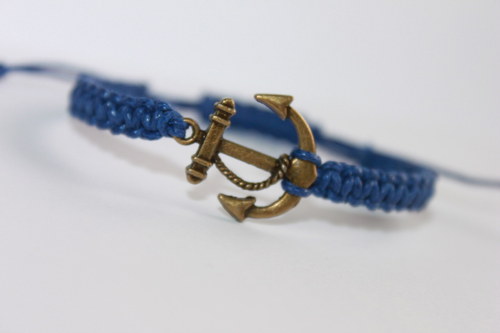Námořnický.. Náramek makramé/shamballa — foto 1
