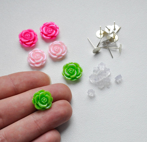 DIY KIT - SPRING - 6 ks - náušničky — foto 1