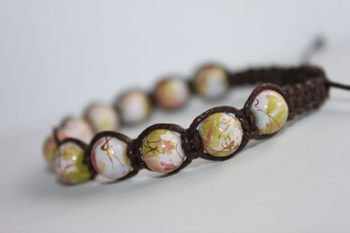 Náramek makramé/shamballa — foto 1