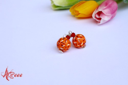 Orange - náušnice — foto 1