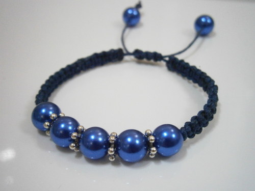 Náramek Shamballa modrý — foto 1