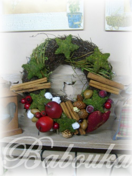 Adventní věneček na dveře — foto 1