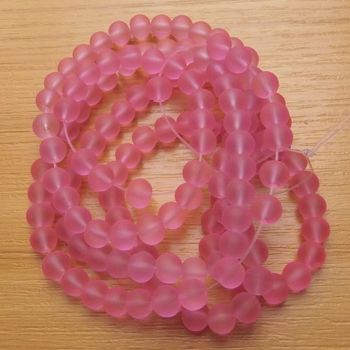 Zmrzlé skleněné kuličky - 6mm