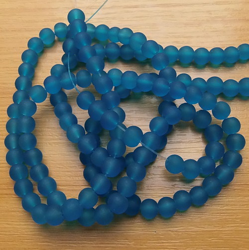 Zmrzlé skleněné kuličky - 10mm