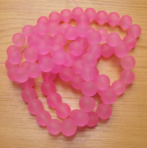 Zmrzlé skleněné kuličky - 10mm