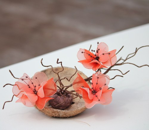 Nylon flowers- "Tři v kokosu" — foto 1