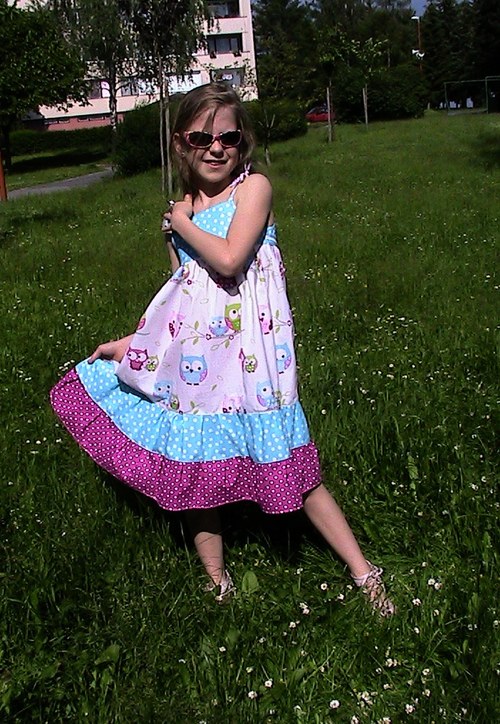 Šaty - Barevné Sovičkové — foto 1
