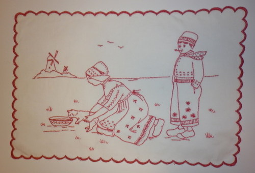 Ručně vyšívaná dečka