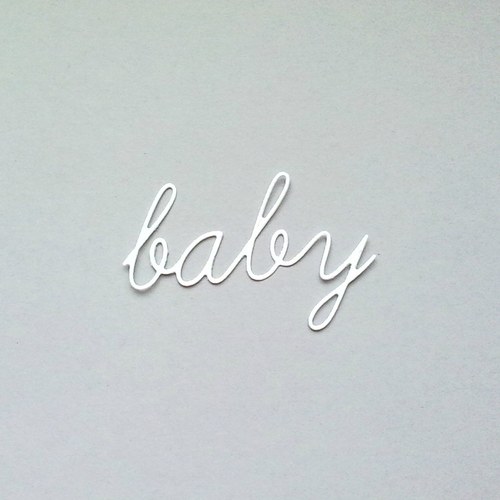 Baby (nápis) - barva dle přání