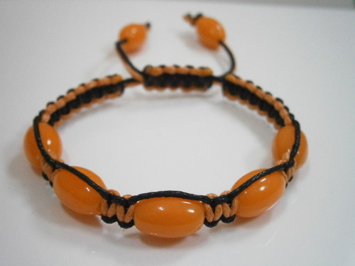 Náramek Shamballa oranžový — foto 1