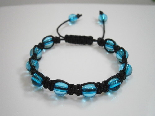 Náramek Shamballa modrý — foto 1