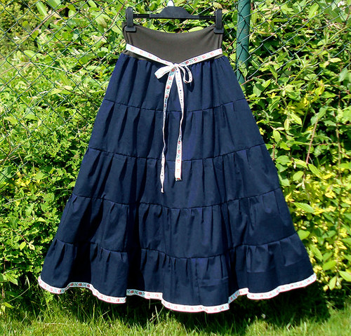 Blue night long skirt — foto 1