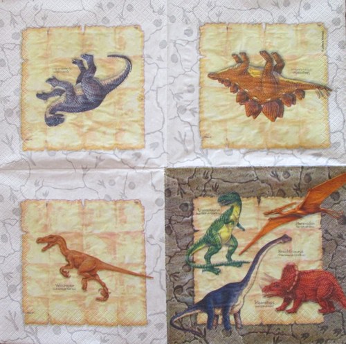 Ubrousek 33x33 cm Dinosauři DE028 — foto 1