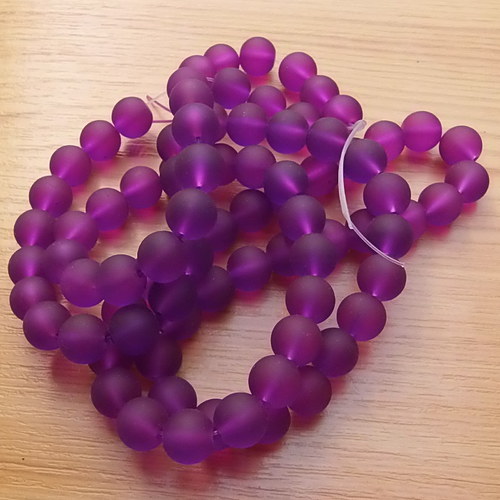 Zmrzlé skleněné kuličky - 10mm