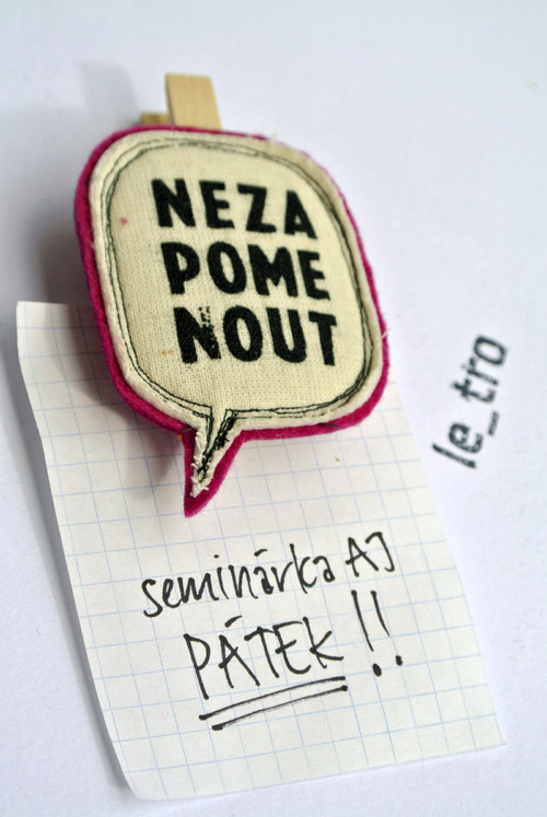 NEZAPOMENOUT kolíček — foto 1