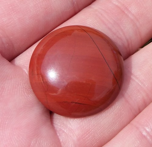 Jaspis duhový - kabošon - 2,5 cm - B45 — foto 1