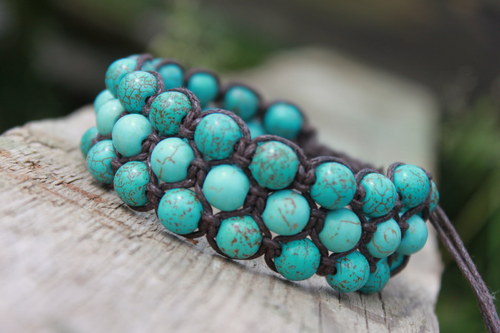 Náramek trojitý / Triple shamballa — foto 1
