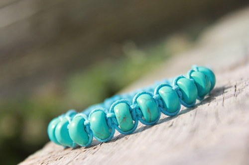 Náramek makramé/shamballa — foto 1