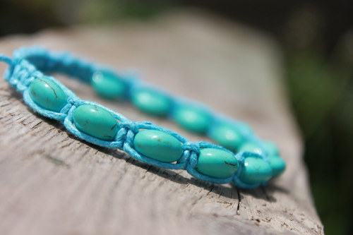 Náramek makramé/shamballa — foto 1