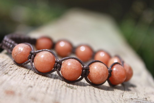 Náramek makramé/shamballa — foto 1