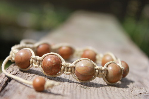 Náramek makramé/shamballa — foto 1