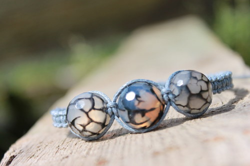 Náramek makramé/shamballa — foto 1