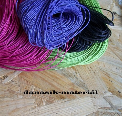 VOSK. BAVL. ŠŇŮRKA 1 MM - METRÁŽ - 10x4 m
