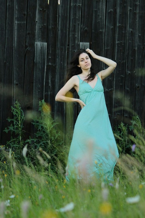 Maxišaty Aqua drops — foto 1
