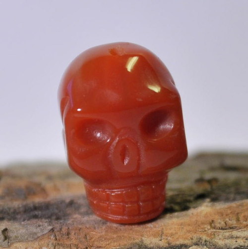 199. Scull - karneol 20x14 mm