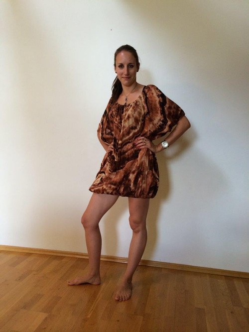 Halenka batikovaná maxi — foto 1