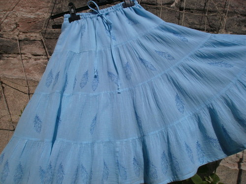 Dětská modrá peříčková :) vel.116 SLEVA ! — foto 1