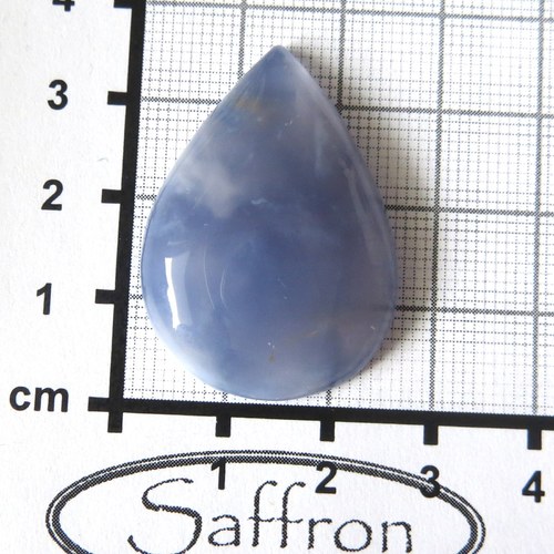 Modrý chalcedon Namibie, extra barva, T4 — foto 1