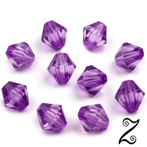 Lucerna, fialová, 6 mm (50ks)