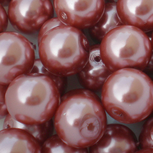 10 mm voskové perle růžovobéžové 10 ks