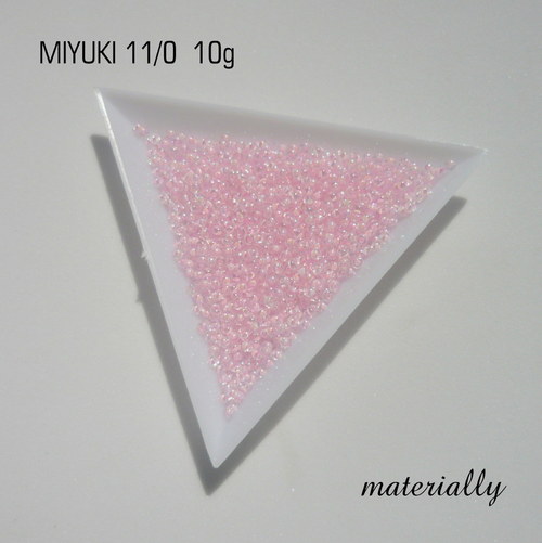 MIYUKI 11/0 Pink Lined Crystal AB — foto 1