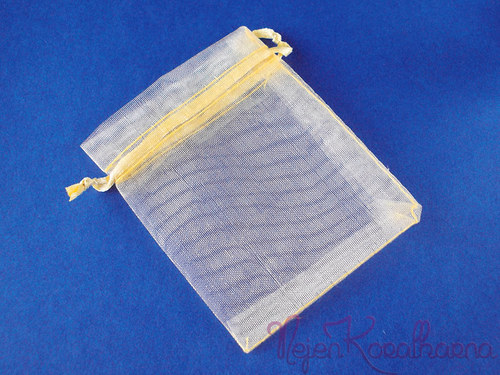 Organzový sáček 7x9cm (zlatá)