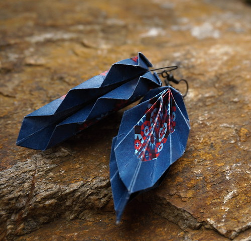 Origami lístky ornament — foto 1