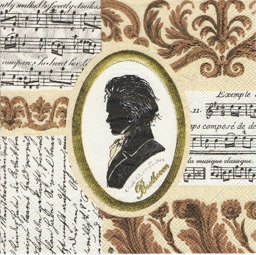 OS 017 Ihr- ubrousek 33x33 - Beethoven