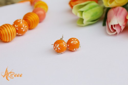 Orange Fresh - náušnice — foto 1