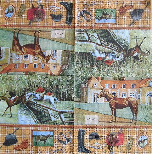 ZV 029 Ihr - ubrousek 33x33 -kůň