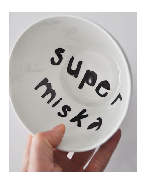 Nová_porcelánová miska-de'form_super miska/čern.1v — foto 1