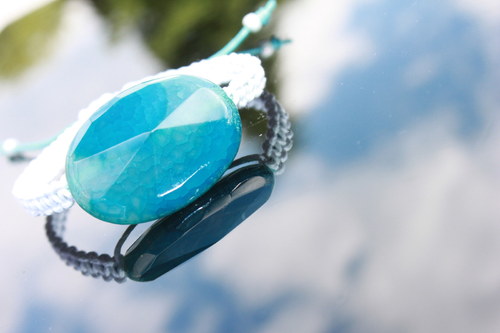 Náramek makramé/shamballa — foto 1