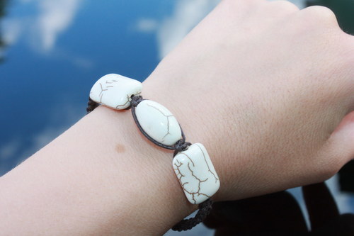 Náramek makramé/shamballa — foto 1