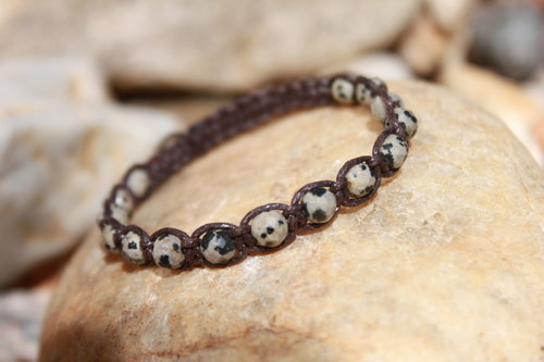 Náramek makramé/shamballa — foto 1