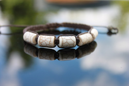Náramek makramé/shamballa — foto 1