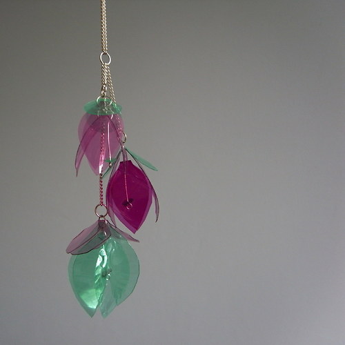 Přívěsek Fuchsia-Růž-RůžTma-Zel