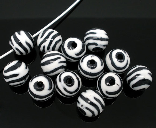 Akrylové korálky, 11 mm, 10 ks