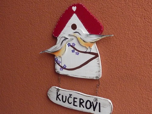 Dřevěná cedulka na dveře BRHLÍCI