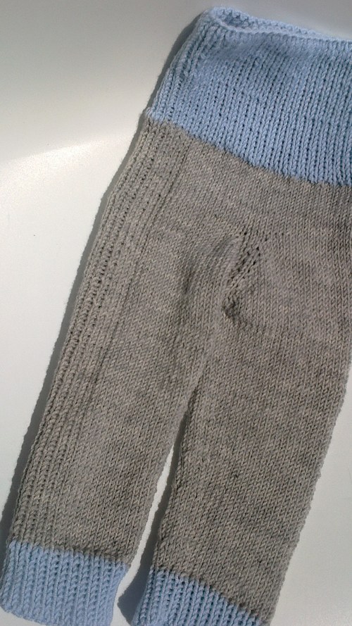 Vlňáčky šedomodré - 100% merino — foto 1