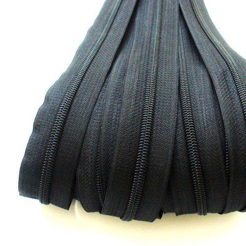 Spirálový zip š 5mm černý - 2m — foto 1